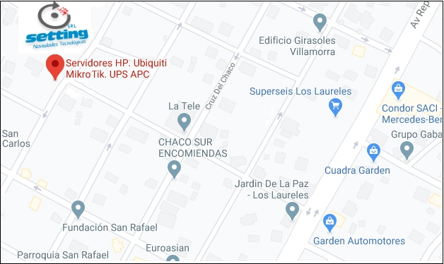 Ubicación Setting SRL - Venta de UPS APC en Asunción