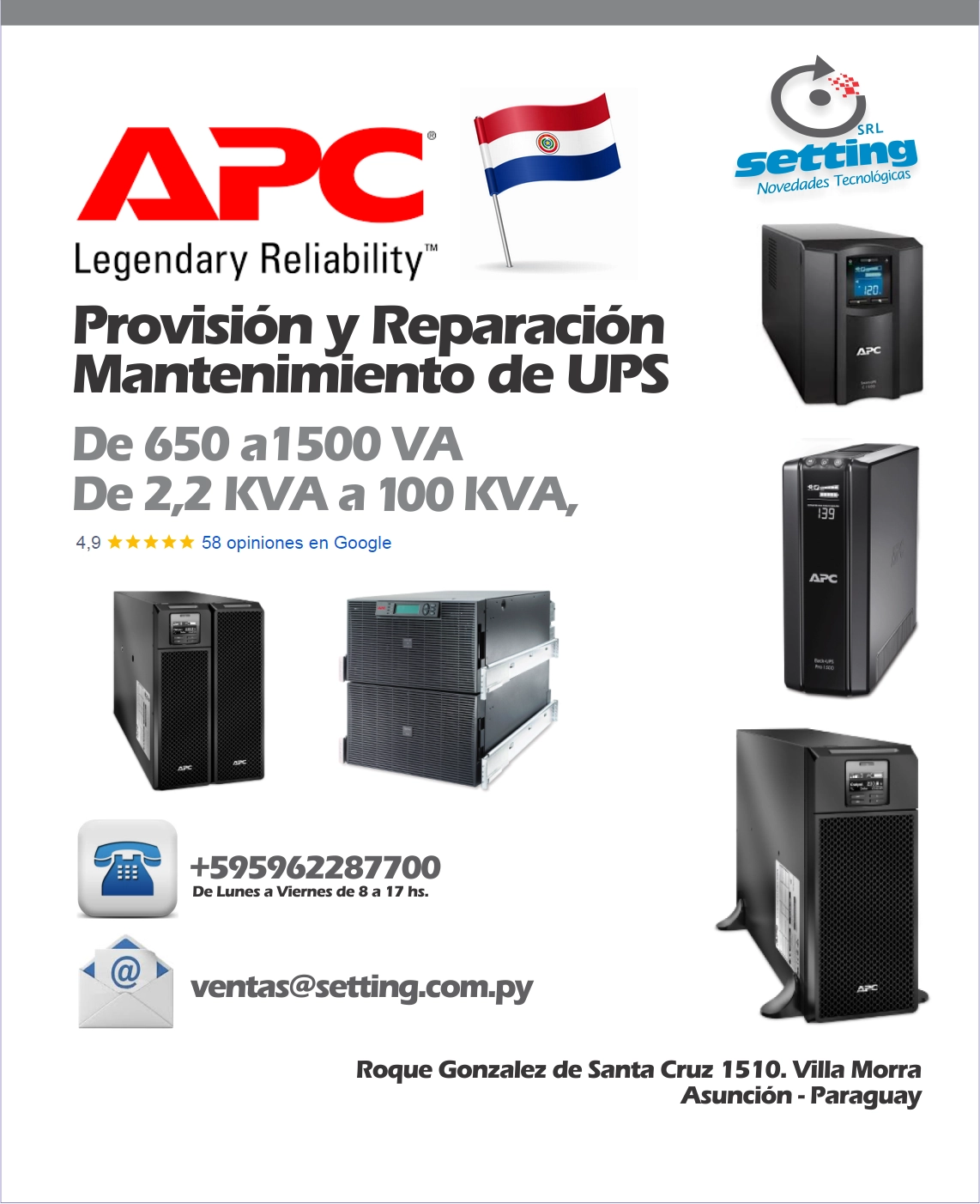 UPS APC Paraguay - Venta y Mantenimiento